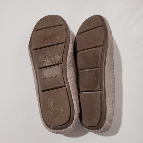 Vionic Debbie Driver Moccasin Flats Womens Size 7 Orthotic Arch Support Gray - Picture 8 of 8